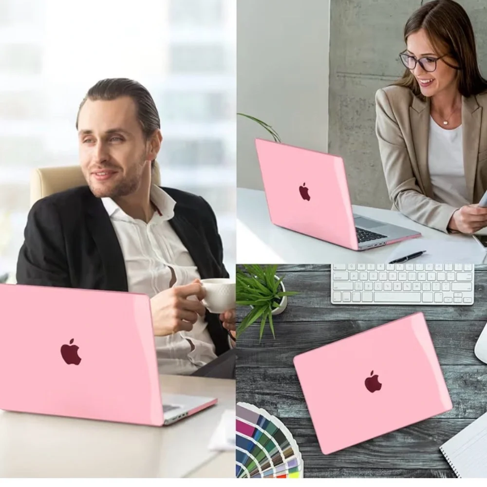 Clear Pink MacBook Shell Case
